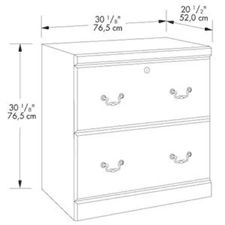 Traditional 2-Drawer Lateral File Cabinet